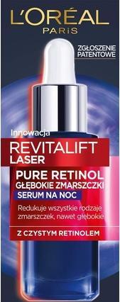 L'Oréal Paris L'OREAL Revitalift Laser Pure Retinol serum redukujące zmarszczki na noc 30ml (30 ml)
