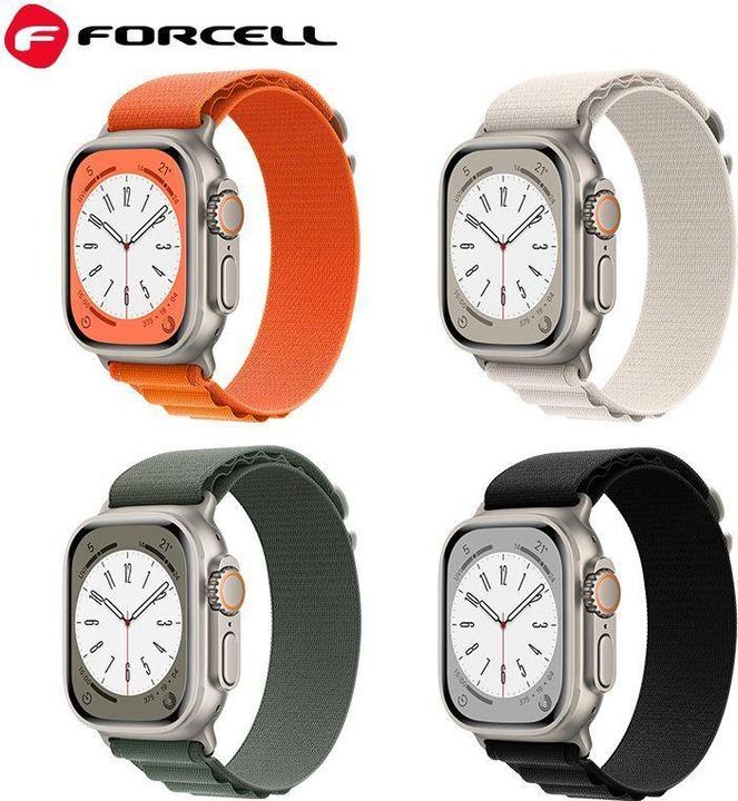 Immagine prodotto Forcell Strap F-DESIGN FA13 strap for APPLE Watch 38 / 40 / 41 mm black (Poliestere)