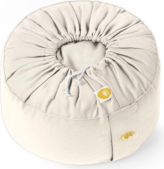 Actual product image Lotuscrafts Meditation Cushion Lotus HIGH (H: 20cm) Nature (20 cm)