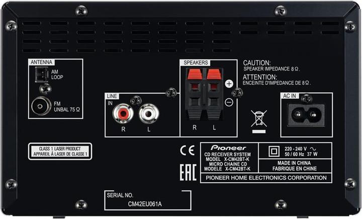 Actual product image Pioneer X-Cm42btd (Bluetooth, 2x 15 W)