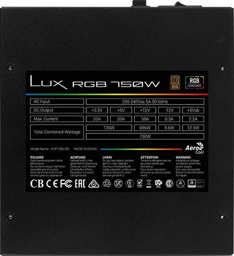 Produktbild AeroCool Lux RGB (750 W)