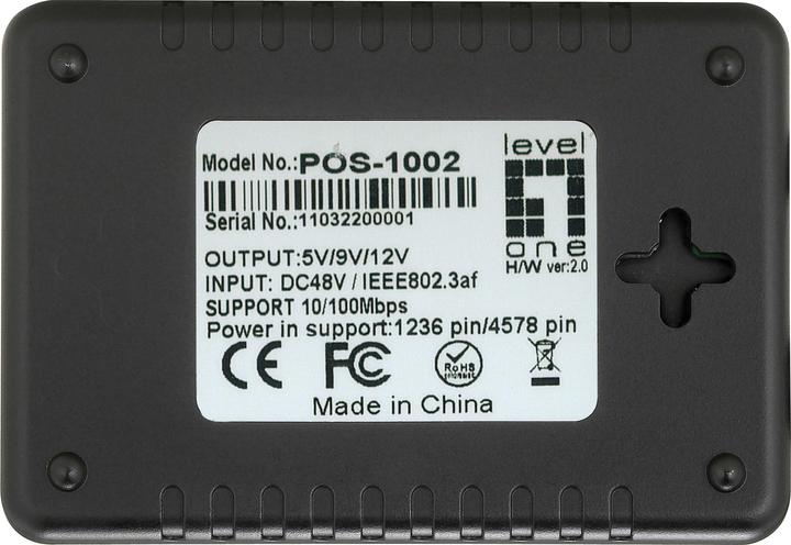 Produktbild LevelOne Pos-1002 (PoE Splitter)