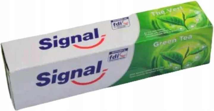 Actual product image Signal Toothpaste Green Tea or Cavity Protection Active Microcalcium (100 ml)