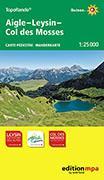 mpa Aigle, Leysin, Col des Mosses 1:25 000