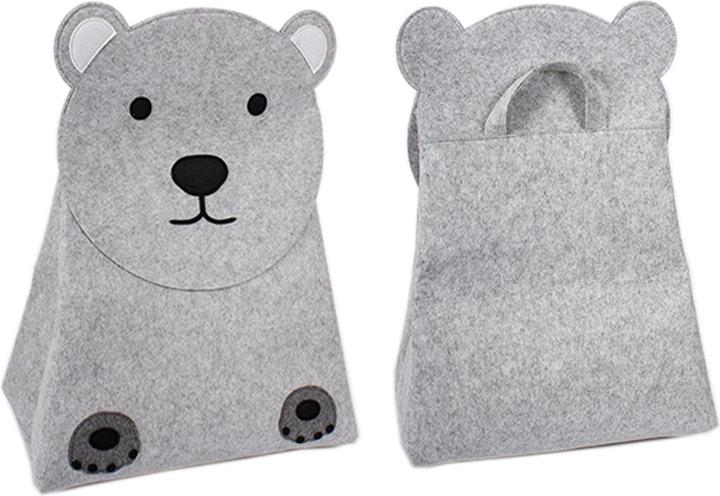 Produktbild Mojawo XXL Kinder Filz Aufbewahrungsbox Spielzeugkiste Tiere H73cm