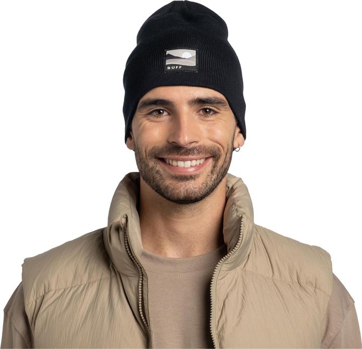 Actual product image Buff Knitted Beanie Lilon Long (One size)