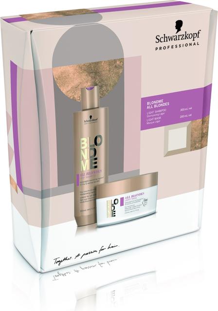Schwarzkopf Professional Schwarzkopf BlondMe AllBlondes light Duo 300 + 200 ml (Haarpflege set)