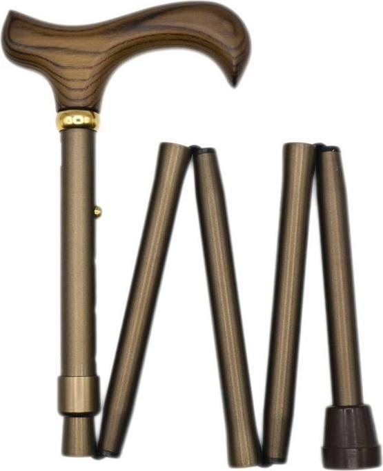 Gastrock Faltstock 7886cm 5f Alu bronze Derby