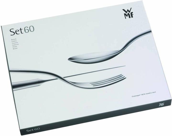 Productafbeelding WMF Bestekset 12 personen Palma 60tlg Monobloc messen Roestvrij staal gepolijst (60 Stuk, Bestekset)