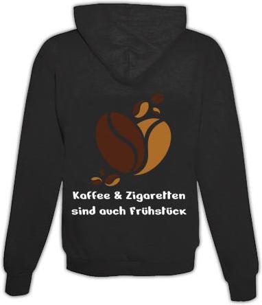 Immagine prodotto Schwesternuhr Felpa con cappuccio Coffee & Cigarettes Unisex (S)