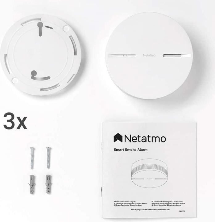 Actual product image Netatmo Smarter smoke detector set of 3
