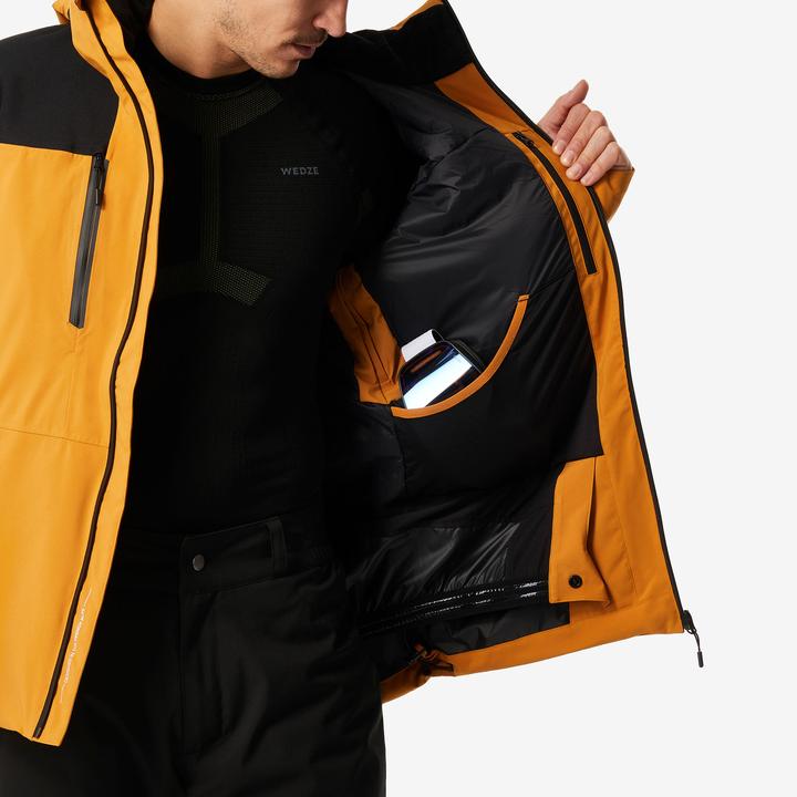 Produktbild Wedze Skijacke Herren wasserdicht und strapazierfähig - 500 camel/schwarz (M)