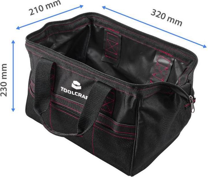 Image du produit Toolcraft TO-9073200 Sacoche à outils universelle à grande ouverture (L x l x H) 3