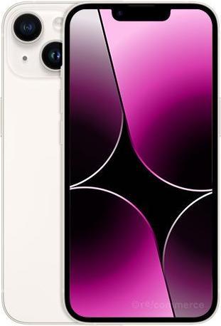 Immagine prodotto Re!commerce iPhone 14 (128 GB, Bianco, 6.10", 12 Mpx, SIM + eSIM, B / Molto bene)