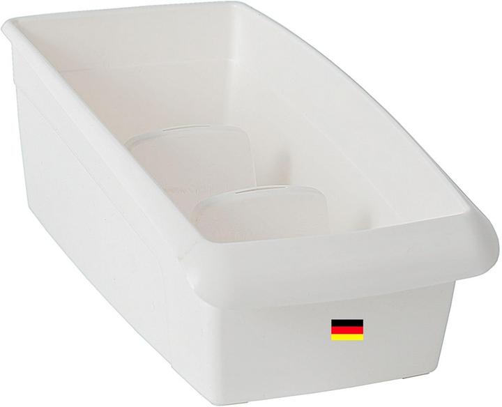 Produktbild Novaliv Suppentütenbox gross Schubladen Organizer Küche - 25 x 16 cm WEISS Gewürzaufbewahrung Box -