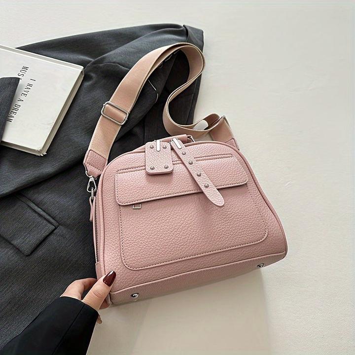 Immagine prodotto Only-Bags.Store Borsa in pelle PU alla moda, borsa a tracolla a conchiglia di tendenza, borsa a tracolla di colore