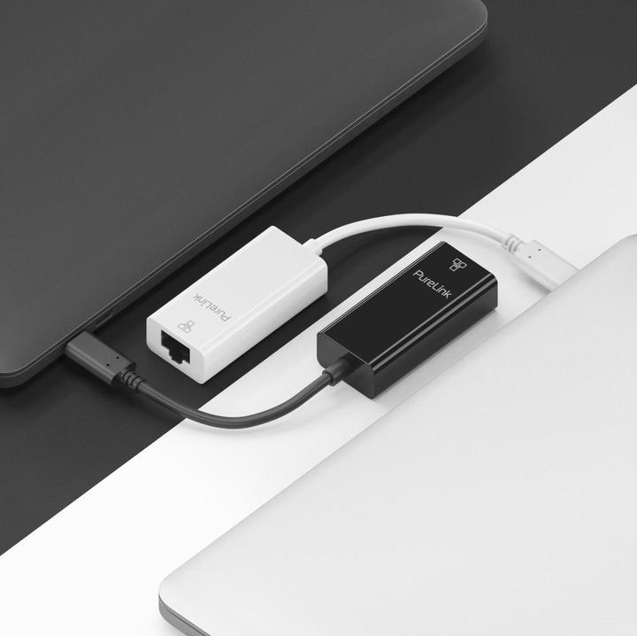 Produktbild Purelink Netzwerk-Adapter IS261 USB-C - RJ-45, schwarz (USB, RJ45 (1x))
