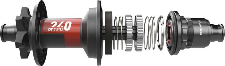 Actual product image DT Swiss 240 MTB DB DEG 90 (Disc brake 6-hole)