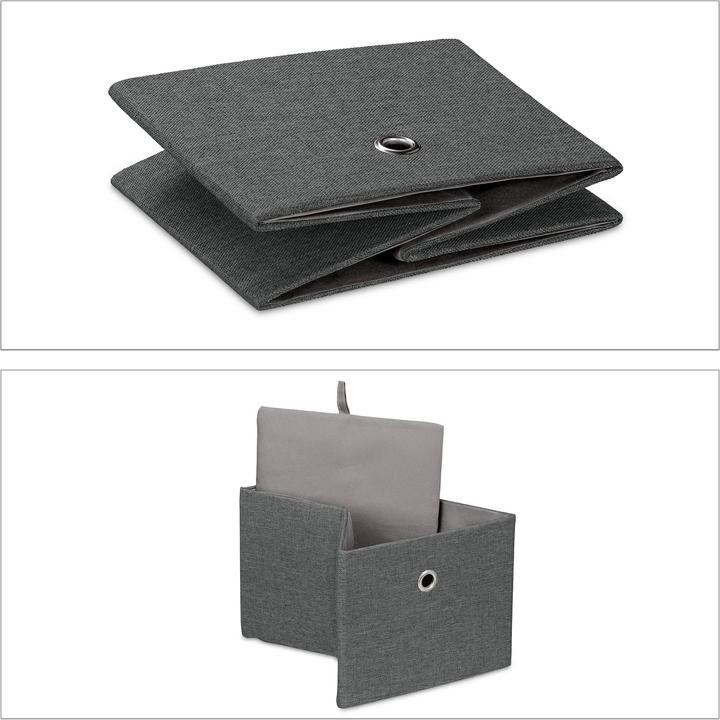 Actual product image Relaxdays 2x storage box (20.5 x 25 x 16 cm, 8.20 l)