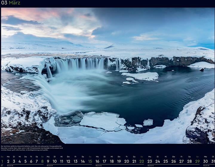 Produktbild Island - Wandkalender 2026 (60 x 45 cm, Harter Einband, Deutsch)