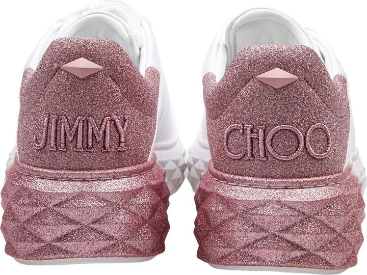 Actual product image Jimmy Choo white leather sneakers with glitter degrade (40)