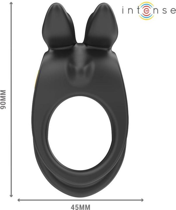 Image du produit Intense Sam Vibrator Doppel-Penisring 10 Vibrationen Schwarz