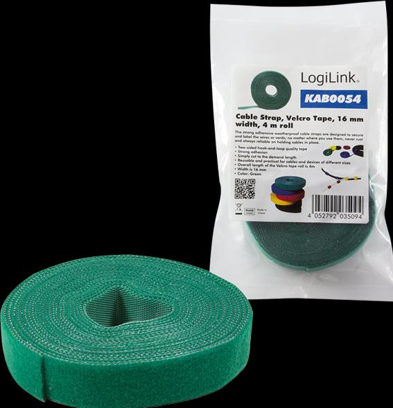 Actual product image LogiLink Velcro tape roll, 16mmx4 m (16 mm)