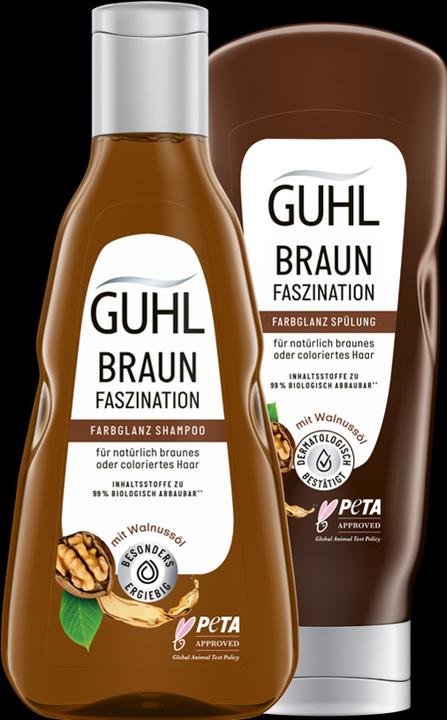 Produktbild Guhl Braun Faszination Shampoo Farbglanz (250 ml, Flüssiges Shampoo)