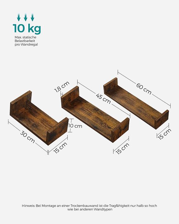 Immagine prodotto Songmics Jeff (60 x 15 x 10 cm)