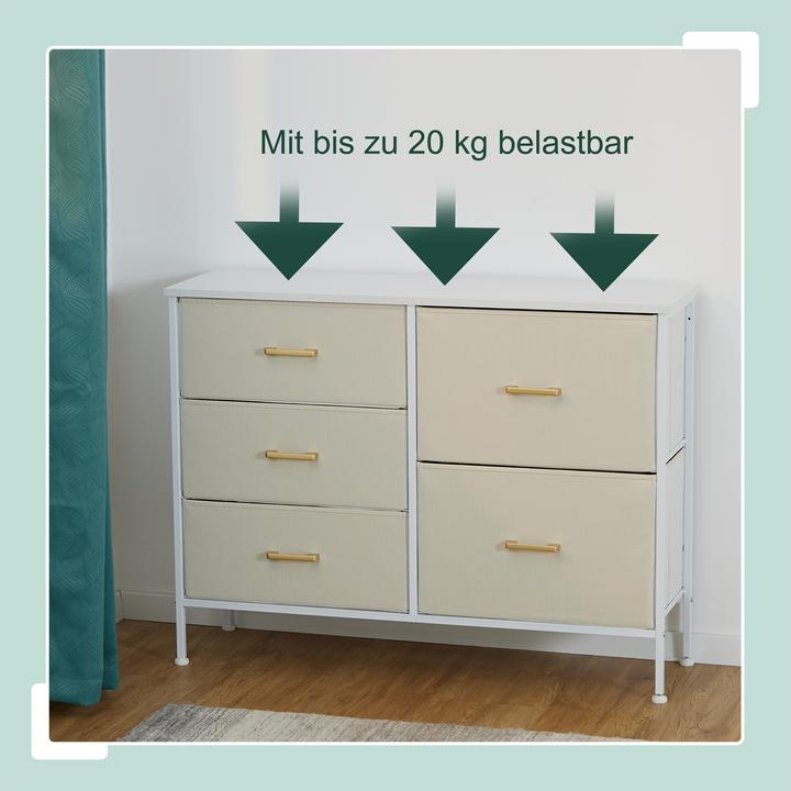 Produktbild Relaxdays Kommode (100 x 31 x 76 cm)