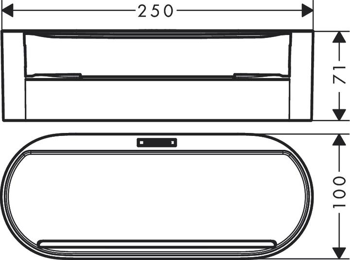 Produktbild hansgrohe WallStoris (25 x 10 x 7 cm)