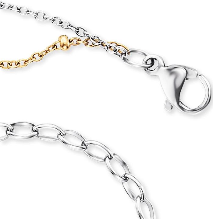 Image du produit Engelsrufer Chaîne de cheville Dots Bicolor (Acier inoxydable, 27 cm)
