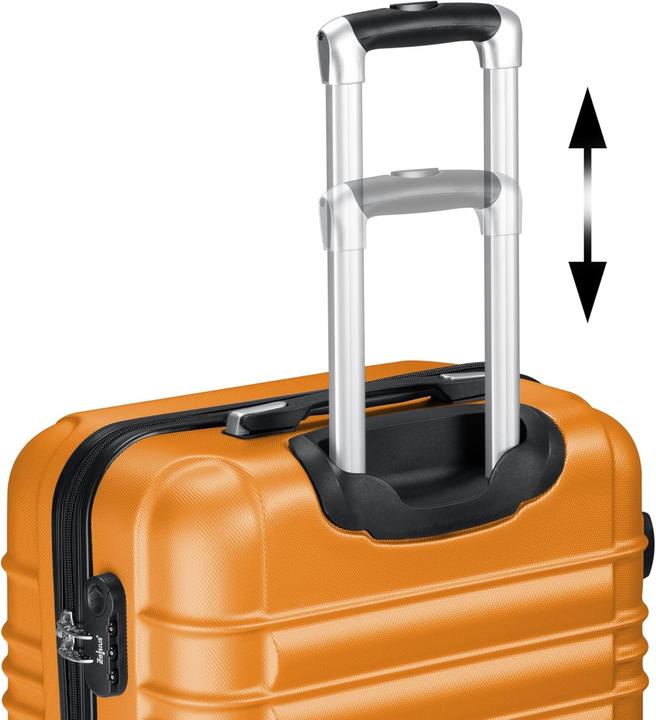 Produktbild Zelsius 4-teiliges Hartschalenkoffer Set mit Zahlenschloss (90 l, Handgepäck (bis 50l), XL (ab 115l))