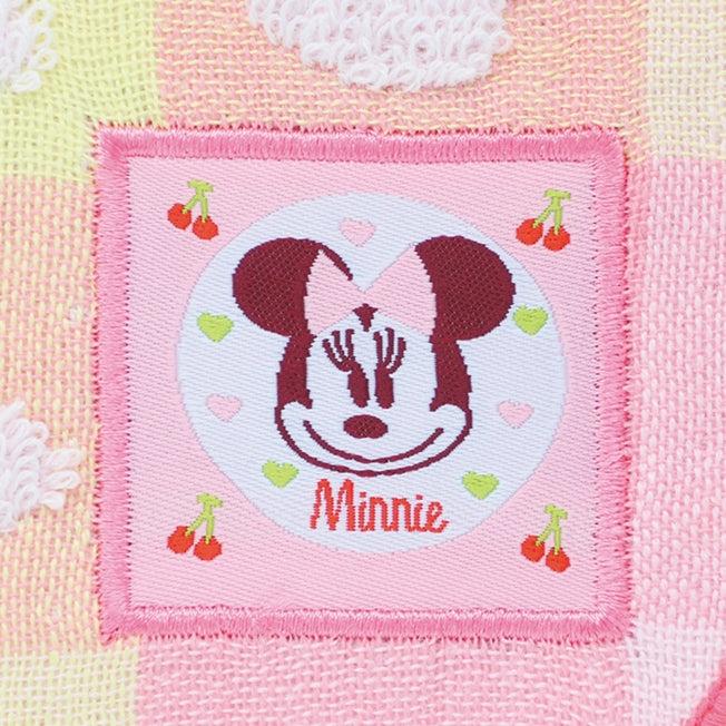 Image du produit Disney Minnie Serviette de gaze simple face Poppin-Check (18 x 18 cm)
