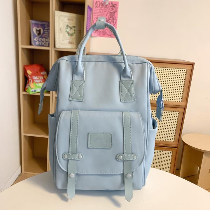 Only-Bags.Store Ästhetische Tote Rucksack, Preppy Style College Schultasche, leichte Reise Laptop Daypack