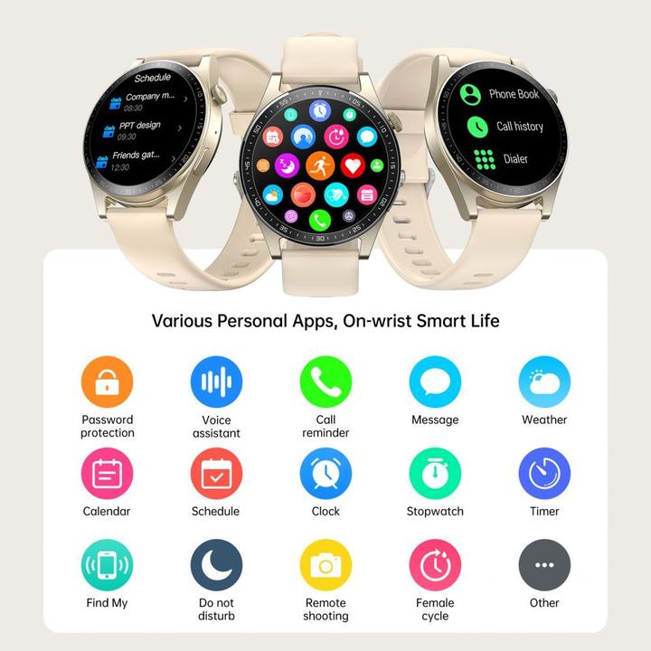 Immagine prodotto Joyroom Smartwatch JR-FC2 Classic Series con funzione di risposta alle chiamate IP68 - oro