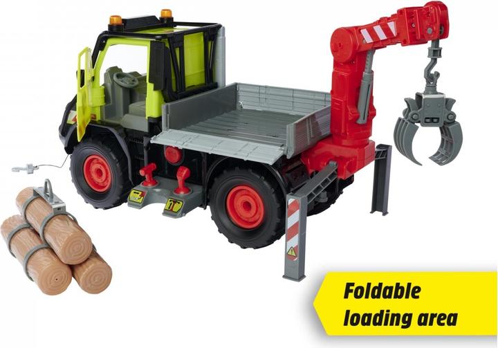 Actual product image Dickie Mercedes Benz Unimog U530 for forestry work