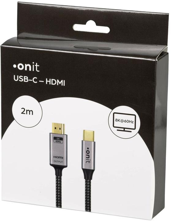 Produktbild Onit USB C — HDMI (Typ A) (2 m, USB Typ C, HDMI)