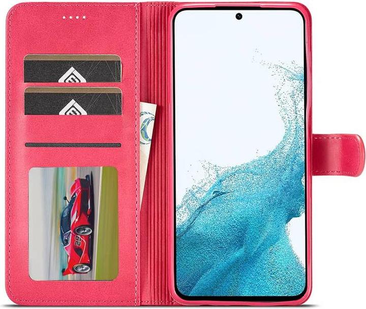 Produktbild LC.Imeeke Huawei P30 - Wallet Etui mit 3 Kartenfächern & Magnetverschluss, Pink (Huawei P30)