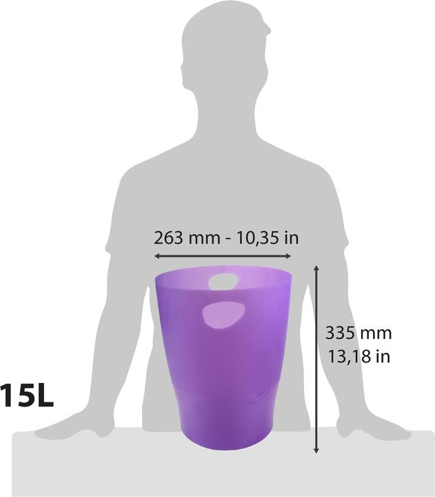 Actual product image Exacompta Wastebaskets (15 l)