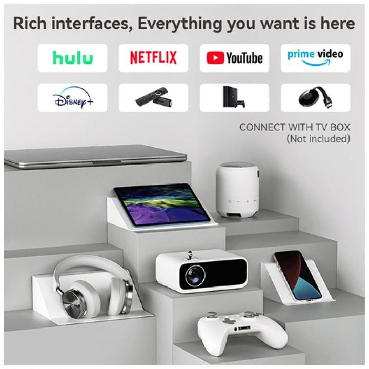 Productafbeelding Xiaomi Wanbo X1 Mini Draagbare Mini Home Cinema Projector Geel (VGA, 200 lm, 1.35 - 2.2:1)