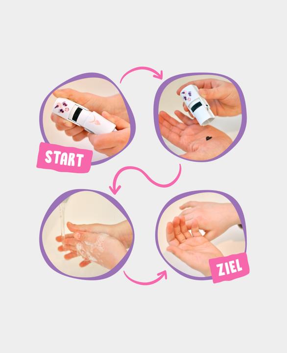 Produktbild Colop Motivstempel + Handseife Cleany UNICO Löwe, Weiss