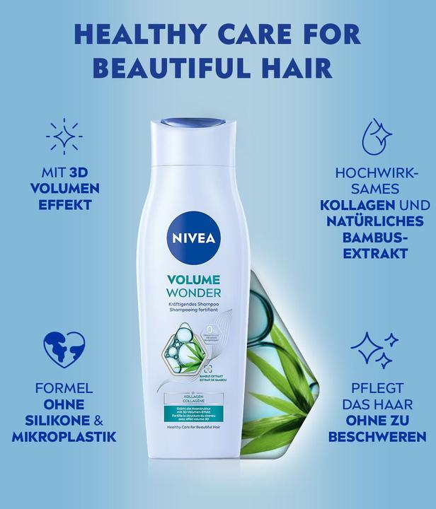 Actual product image NIVEA Volume & Strength (250 ml, Liquid shampoo)