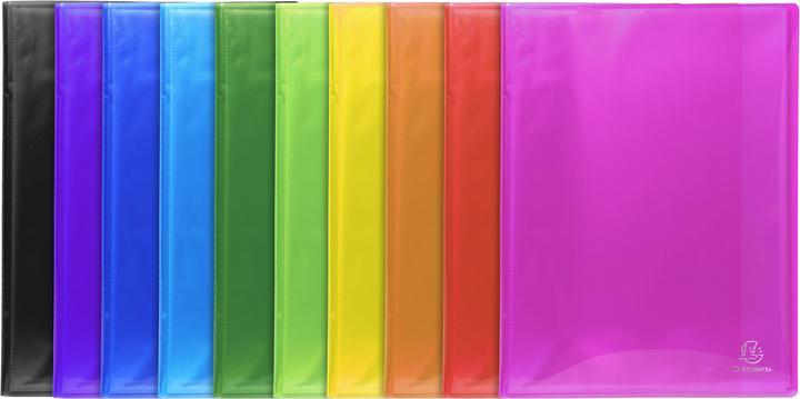 Vert anis - Bleu foncé - Vert foncé - Jaune - Bleu clair - Orange - Rose - Rouge - Noir - Violet