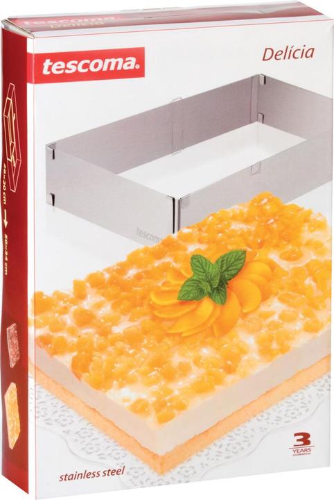 Produktbild Tescoma Delicia Verstellbarer Rechteckiger Backrahmen 28X20-50X34 cm