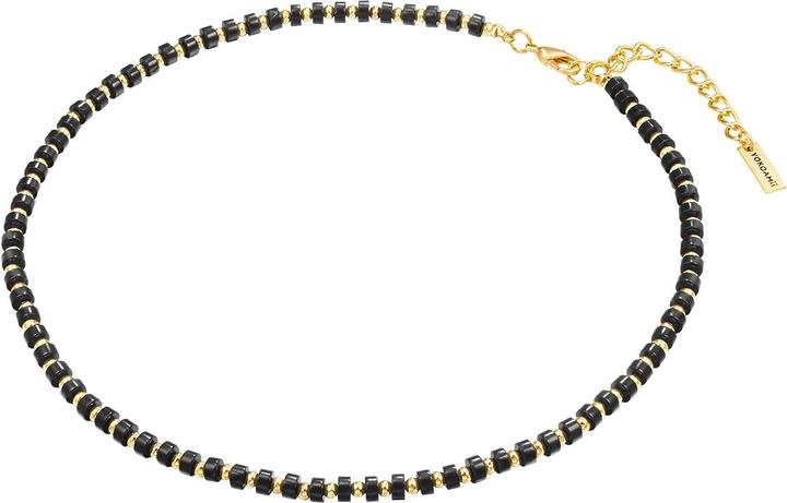 Immagine prodotto Yokoamii Catena da donna in metallo con pietra naturale in oro giallo 50,0 cm di base + 5,0 cm di estensione (Lega metallica, 50 - 55 cm)
