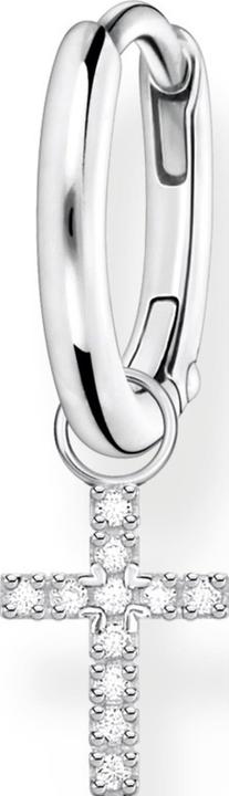 Thomas Sabo Einzel Creole mit Kreuz Anhänger Silber (925er Silber)