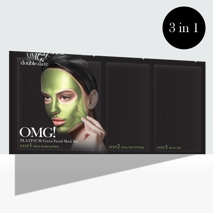 Actual product image double dare Platinum Green Face Masks Kit (1 ml)