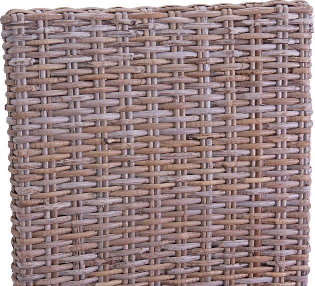 Produktbild Swisshandel24 6x Esszimmerstuhl Korbstuhl Stuhl M44, Kubu-Rattan ohne Sitzkissen