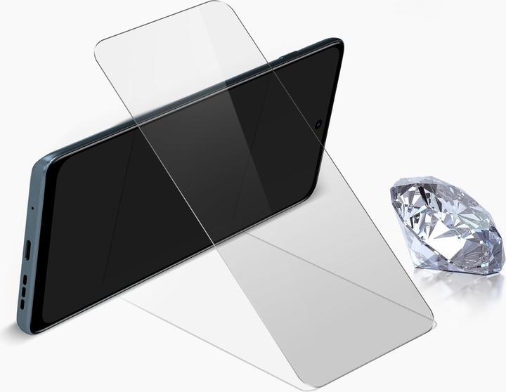 Actual product image Avizar 9H hardness glass screen protector film (1 Piece, Motorola Moto E32s)